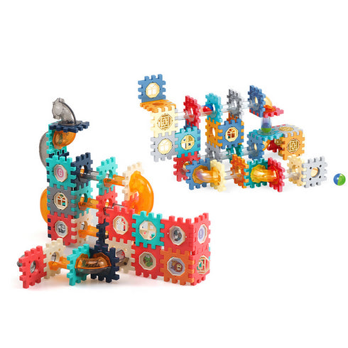 Magnetic Sheet Building Block Designer Magnet Maze Race Run Kids Toy 98 PCS